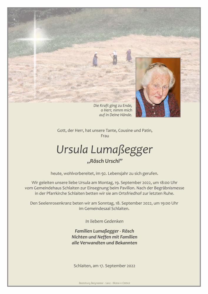 Ursula Lumaßegger